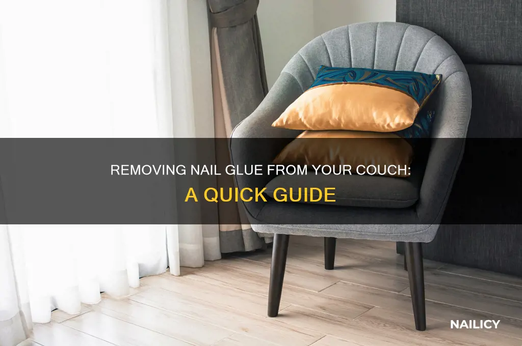 how to remove nail glue from couch