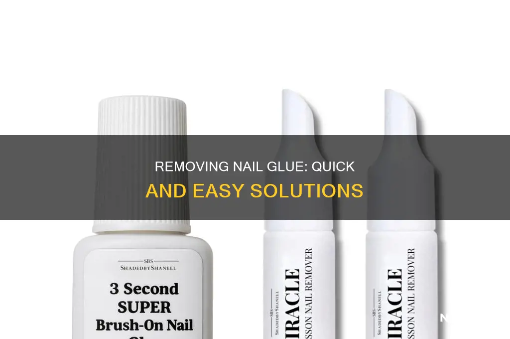 how to remove nail glue from finger