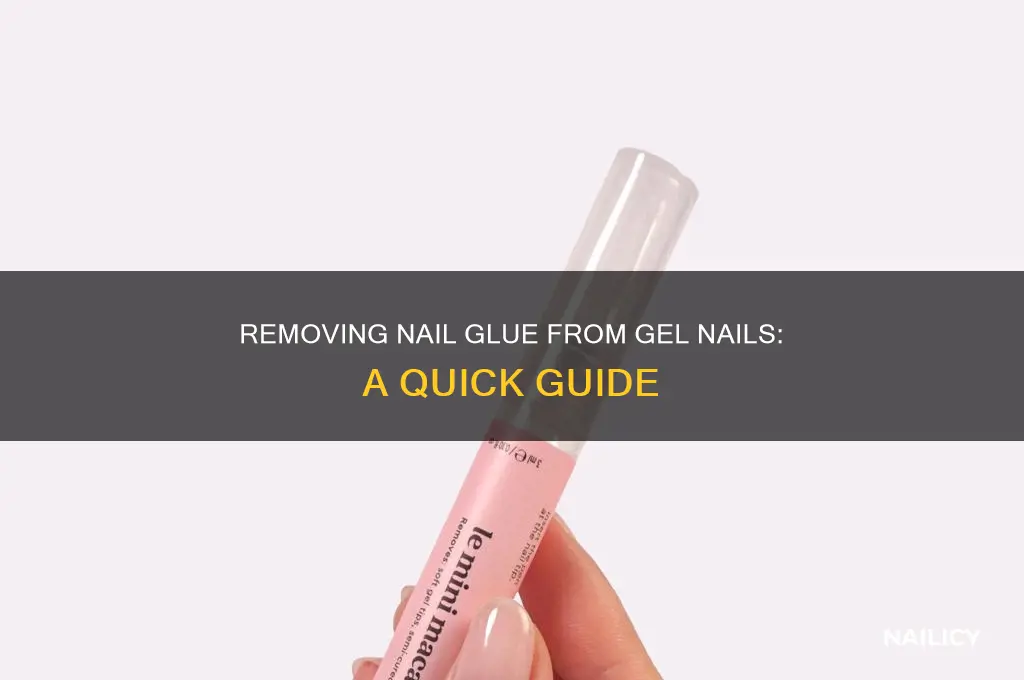 how to remove nail glue from gel nails