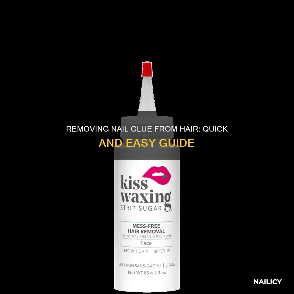 how to remove nail glue from hair