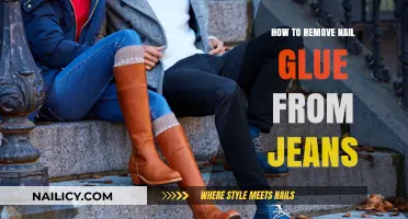 Get Rid of Nail Glue Stains on Your Jeans