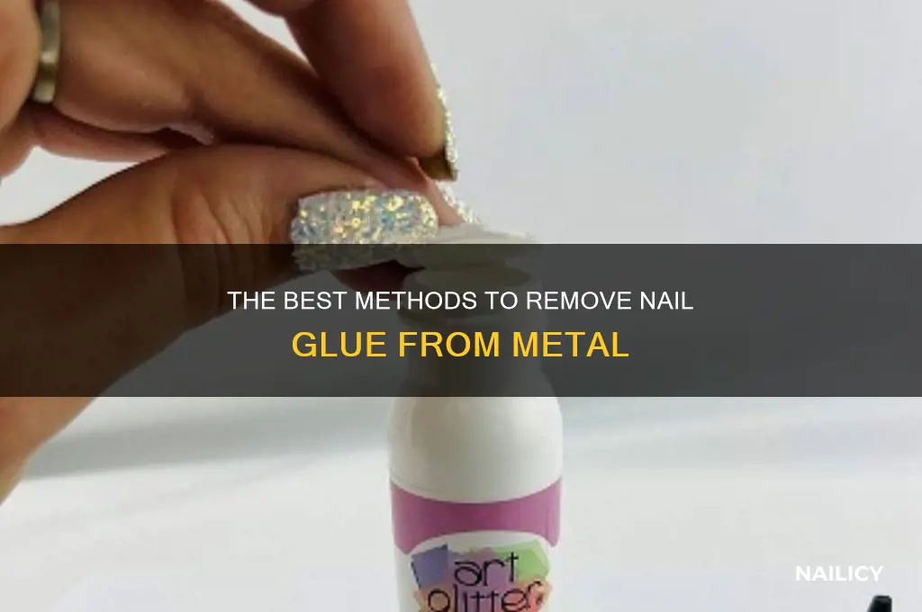 how to remove nail glue from metal