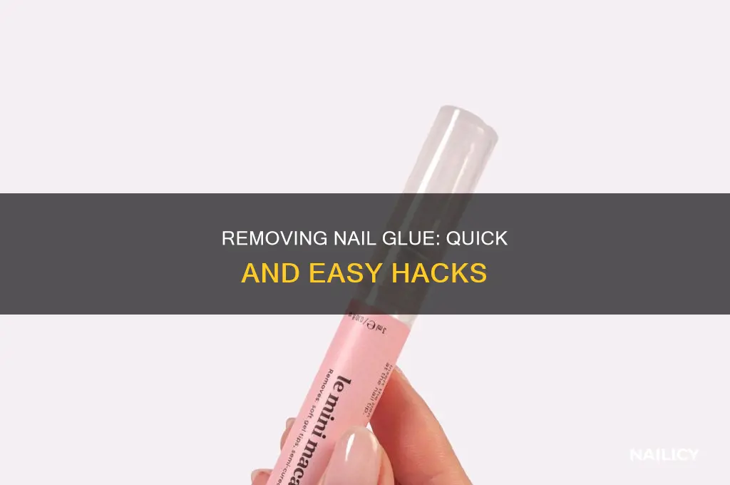 how to remove nail glue from objects