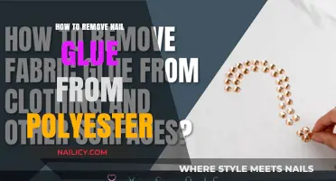 Get Rid of Nail Glue Stains on Polyester