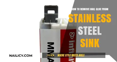 Removing Nail Glue from Your Stainless Steel Sink