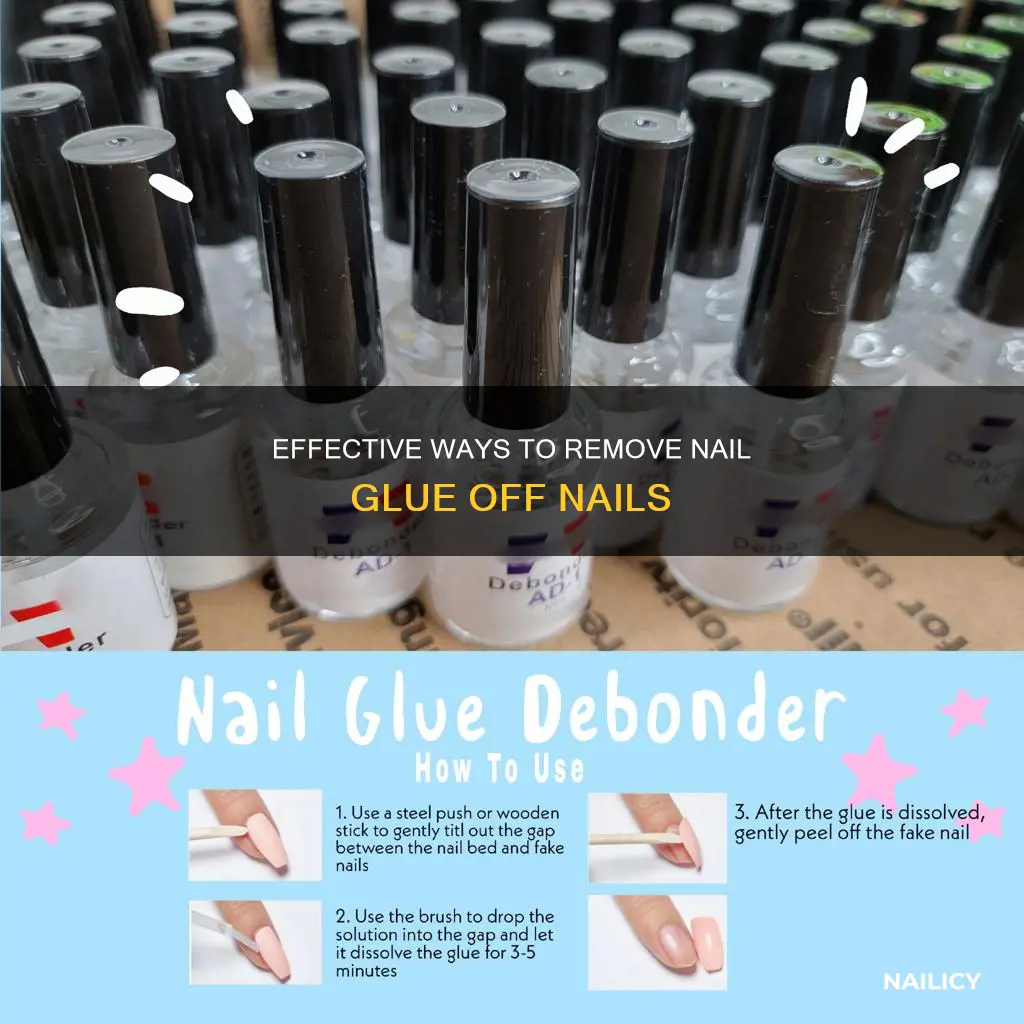 how to remove nail glue off nails