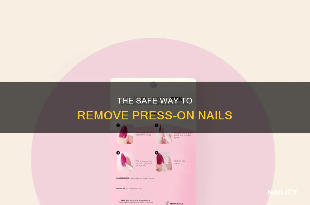 how to remove nail glue press ons