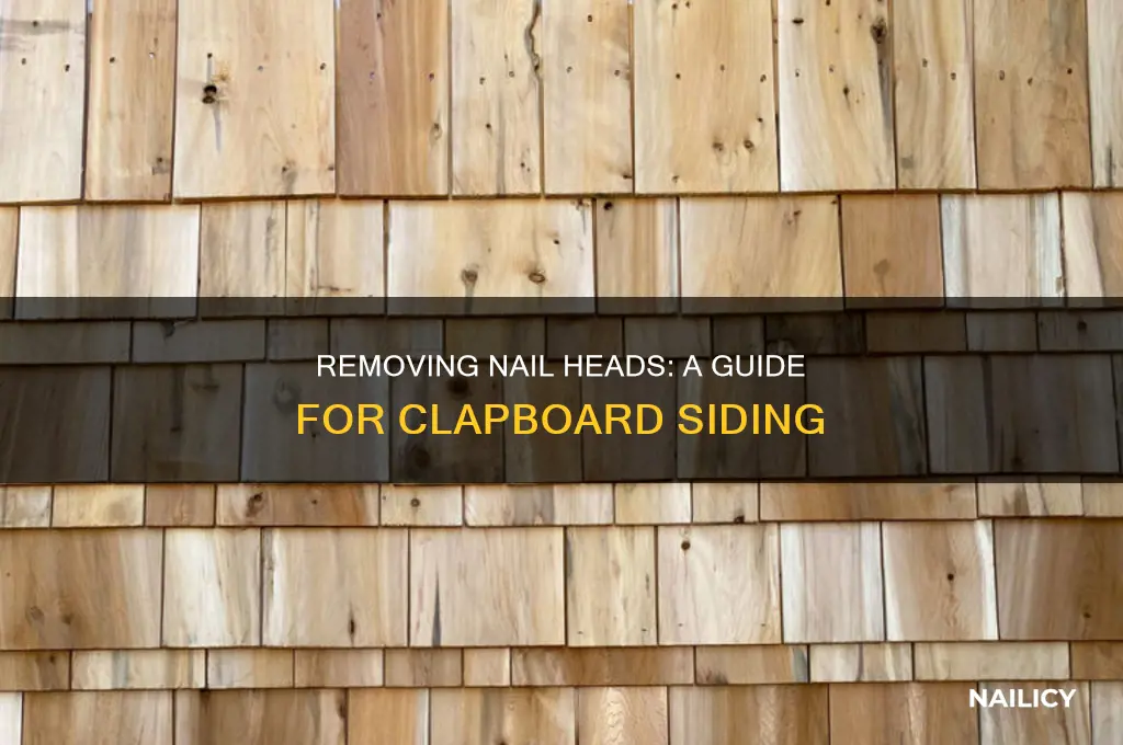 how to remove nail heads on clapboard siding