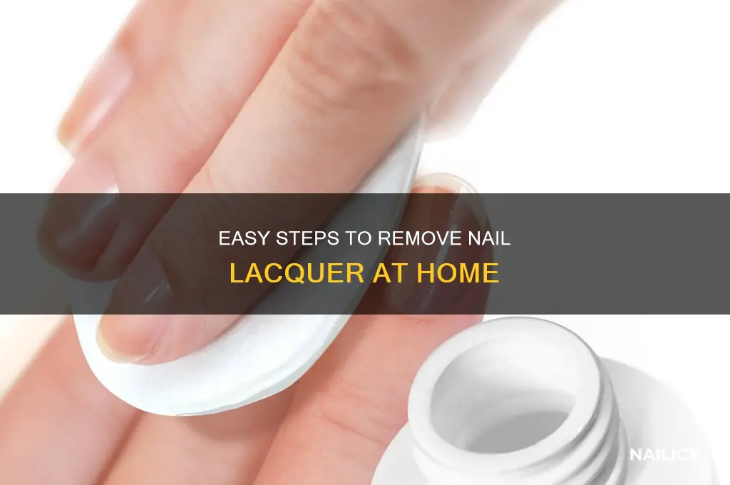 how to remove nail laquer