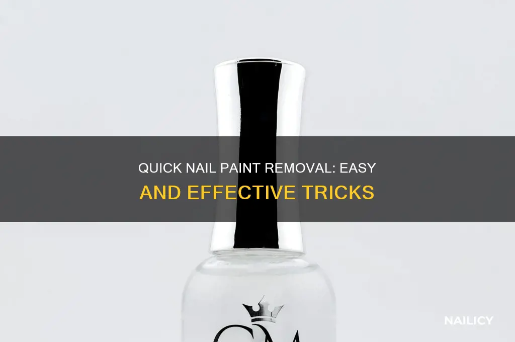 how to remove nail paint faster