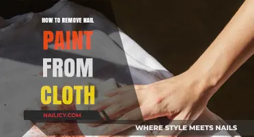 Erase Nail Paint Stains from Clothes Easily