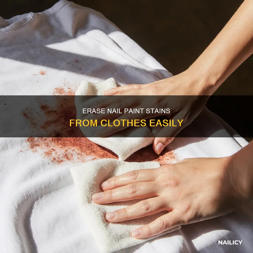 how to remove nail paint from cloth