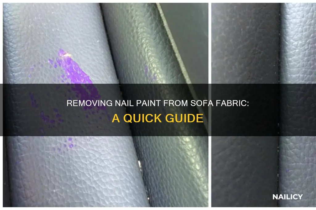 how to remove nail paint from sofa