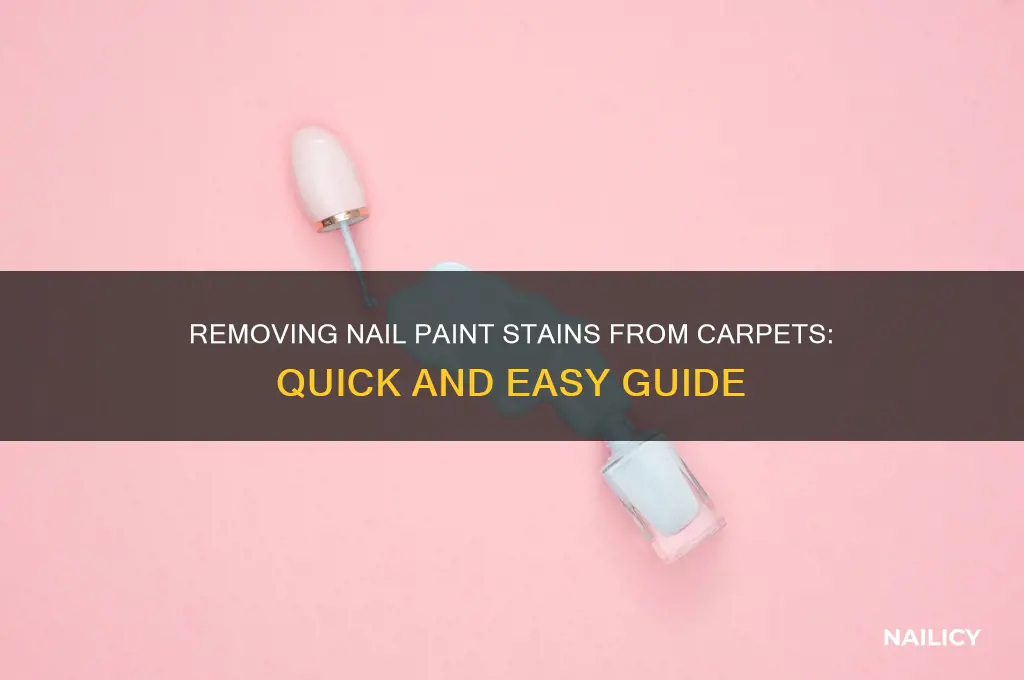 how to remove nail paint stain from carpet