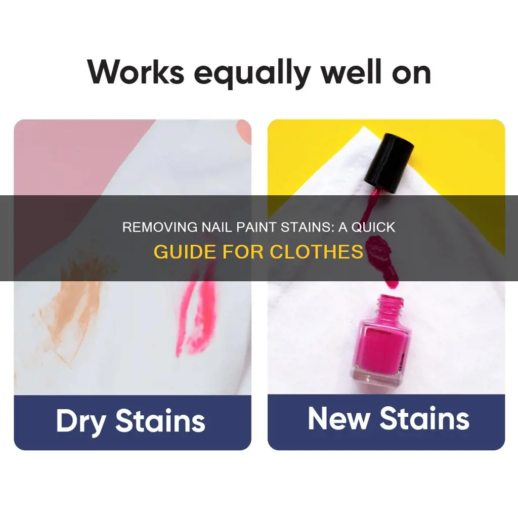 how to remove nail paint stain from clothes