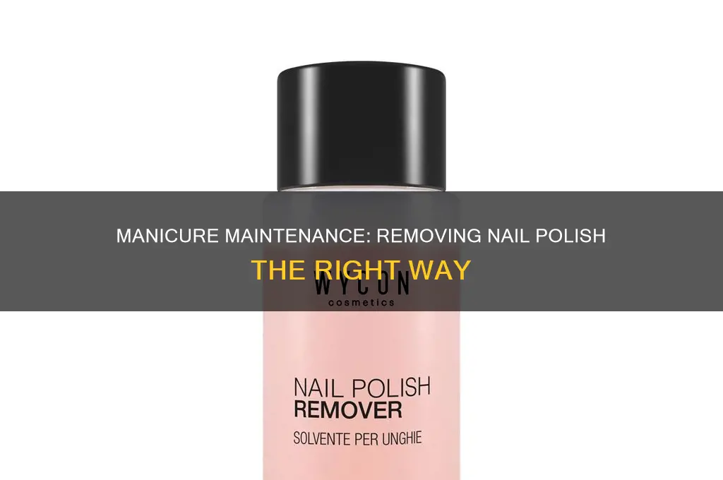 how to remove nail polish after a manicure