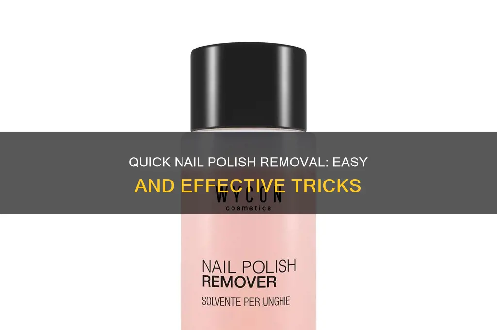 how to remove nail polish fast