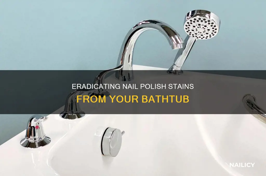 how to remove nail polish from a bathtub