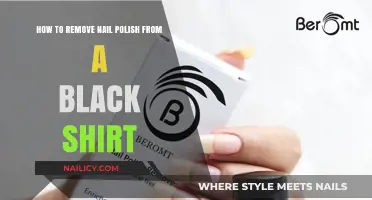 Removing Nail Polish Stains from a Black Shirt