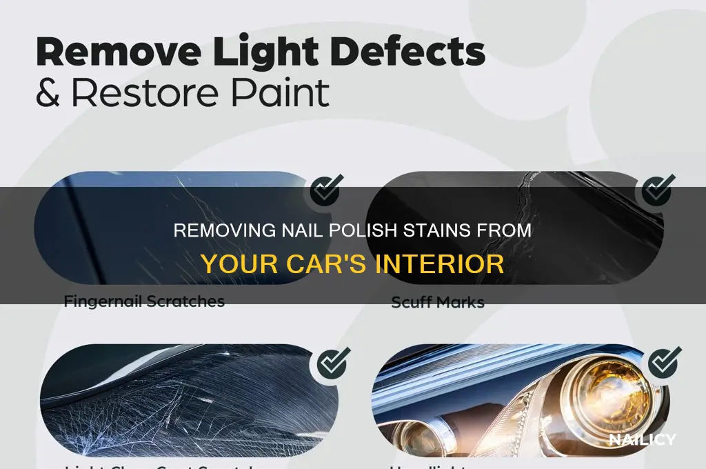 how to remove nail polish from a car