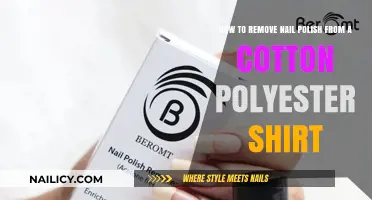 Erase Nail Polish Stains from Cotton-Polyester Shirts
