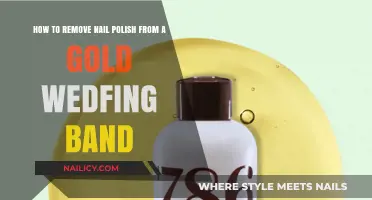 Removing Nail Polish Stains from Your Gold Wedding Band
