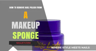 Makeup Sponge Savior: Removing Nail Polish Stains