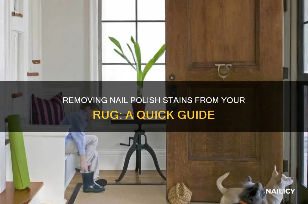 how to remove nail polish from a rug