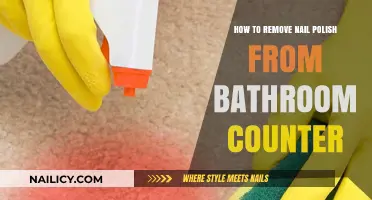 Removing Nail Polish Stains from Bathroom Counters