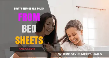 Removing Nail Polish Stains from Bed Sheets