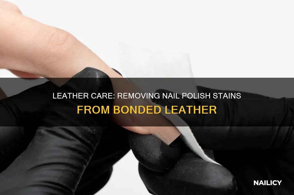 how to remove nail polish from bonded leather