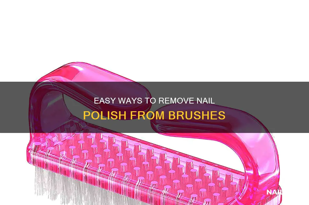 how to remove nail polish from brush