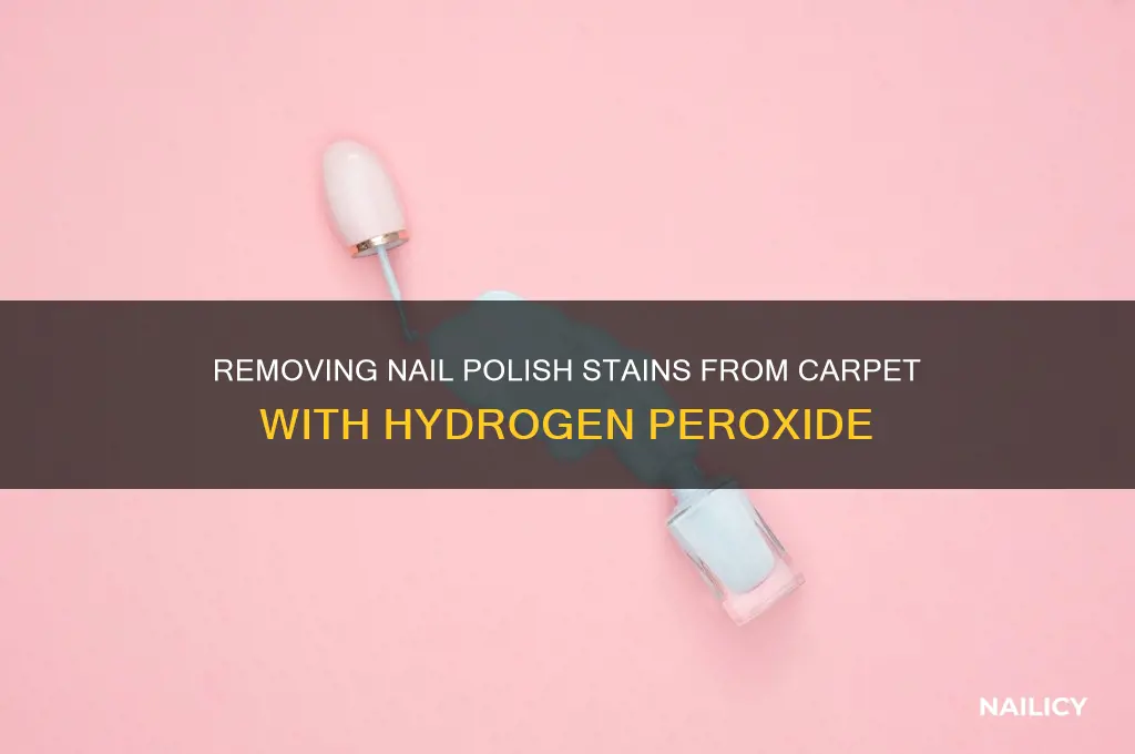 how to remove nail polish from carpet with hydrogen peroxide