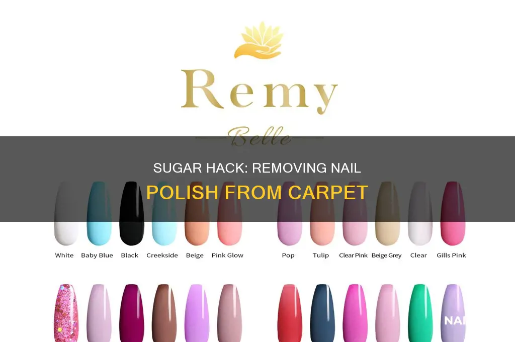 how to remove nail polish from carpet with sugar