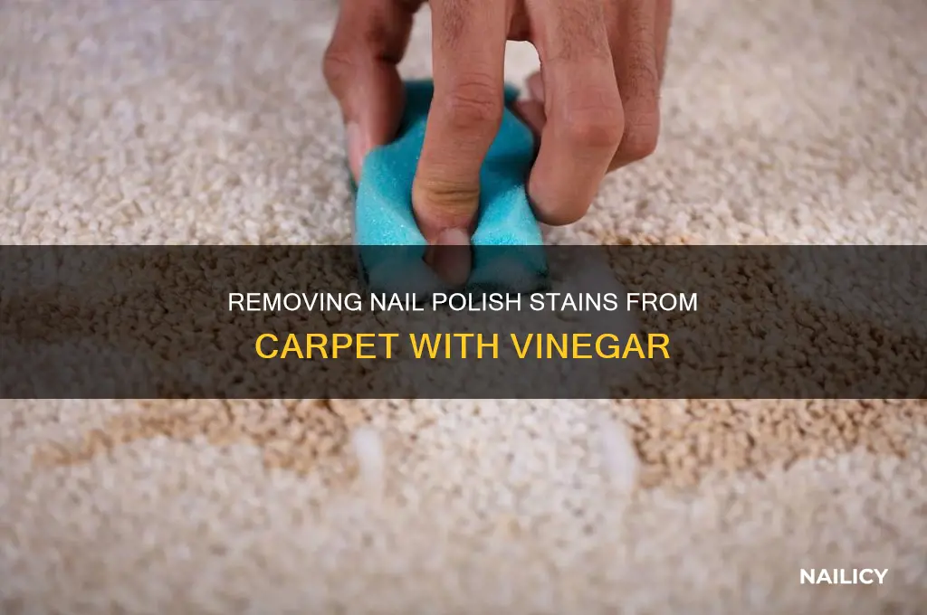 how to remove nail polish from carpet with vinegar