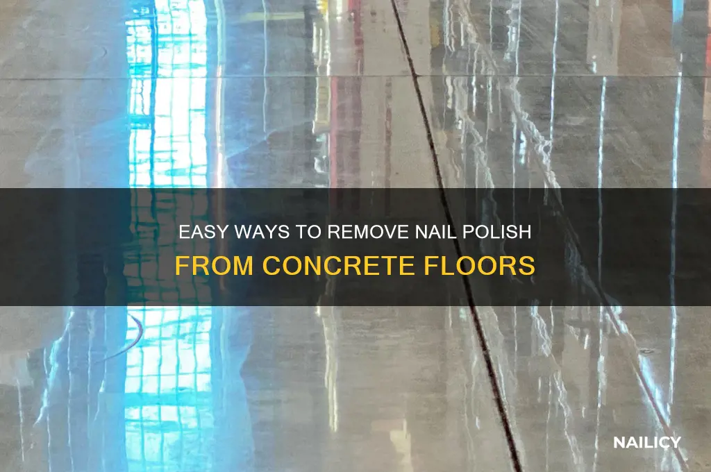 how to remove nail polish from concrete floor