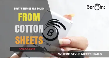 Erase Nail Polish Stains from Cotton Sheets Easily