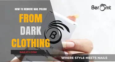 Removing Nail Polish Stains from Dark Clothes: A Quick Guide
