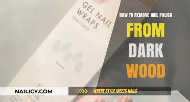 Erase Nail Polish Stains from Dark Wood