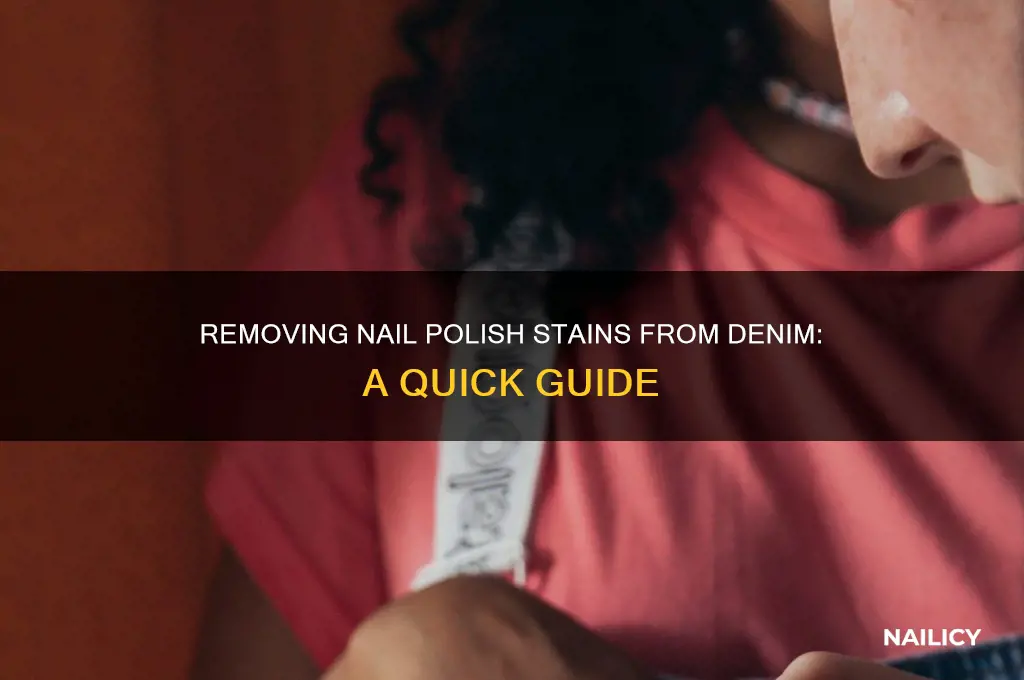 how to remove nail polish from denim