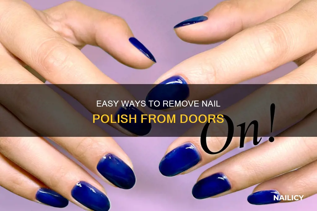 how to remove nail polish from door