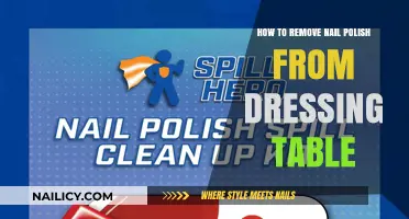 Clean Nail Polish Spills from Your Dressing Table