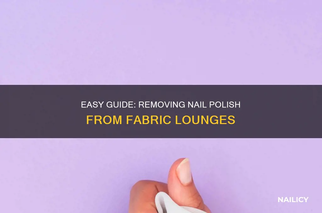 how to remove nail polish from fabric lounge