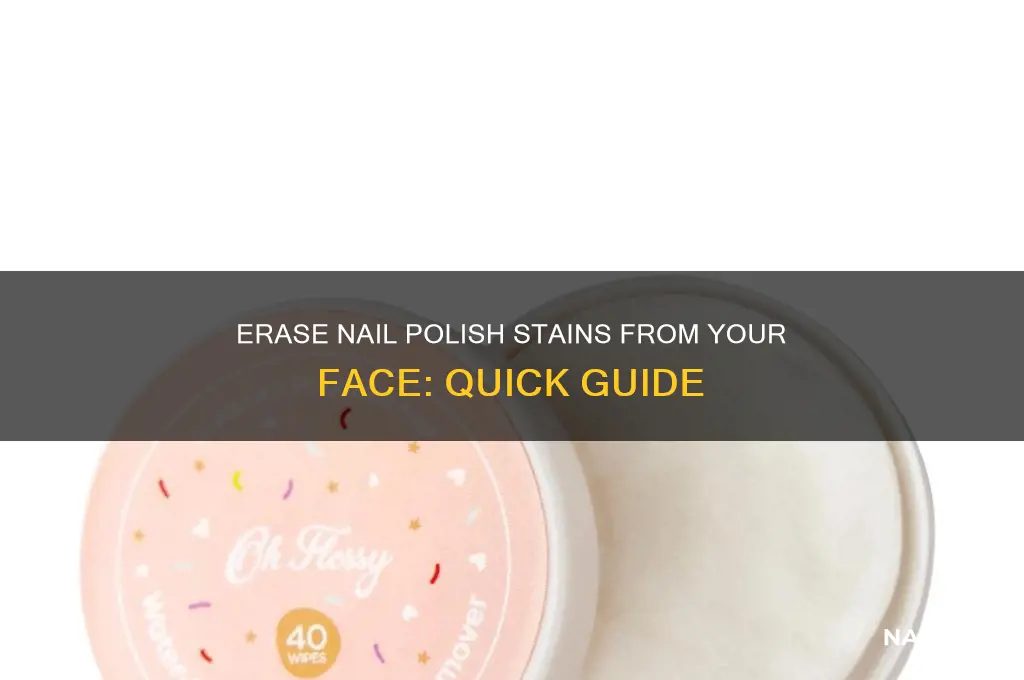 how to remove nail polish from face