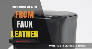 Removing Nail Polish Stains from Faux Leather