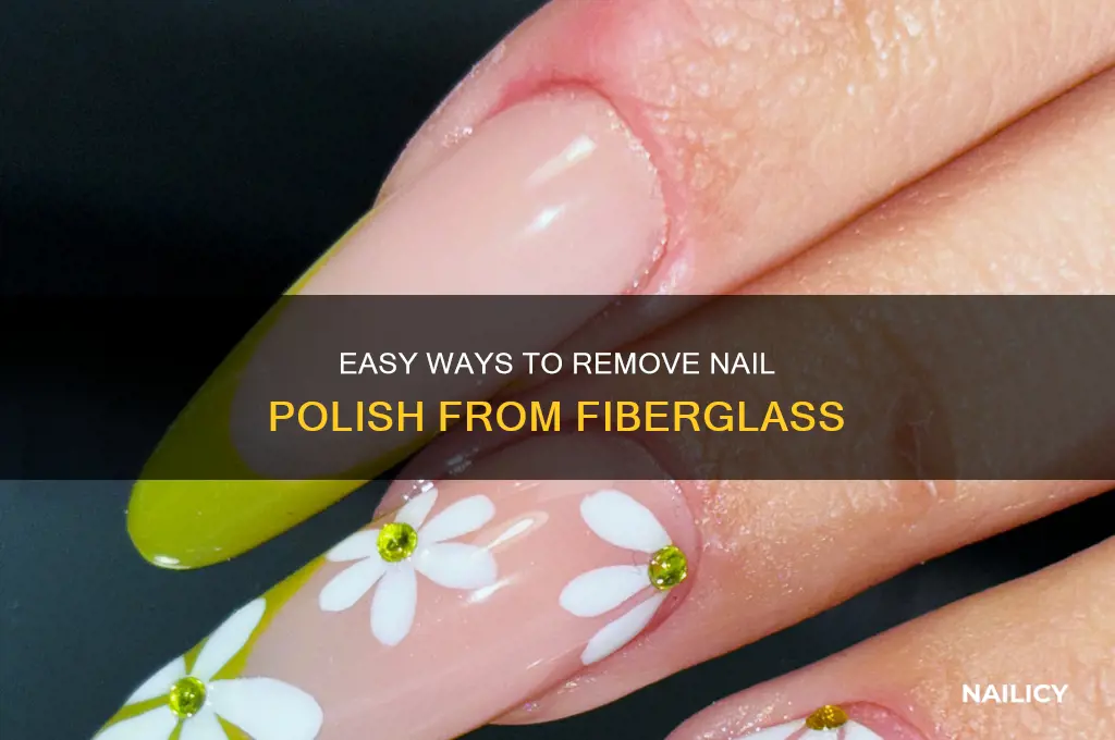 how to remove nail polish from fiberglass
