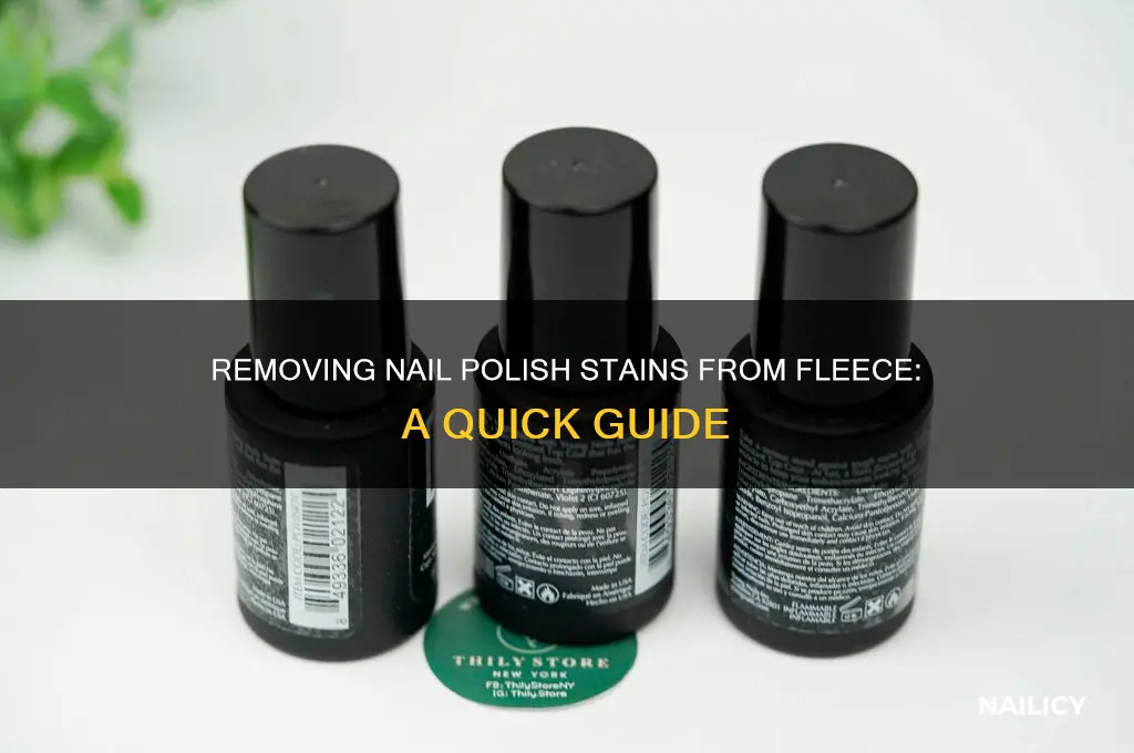 how to remove nail polish from fleece