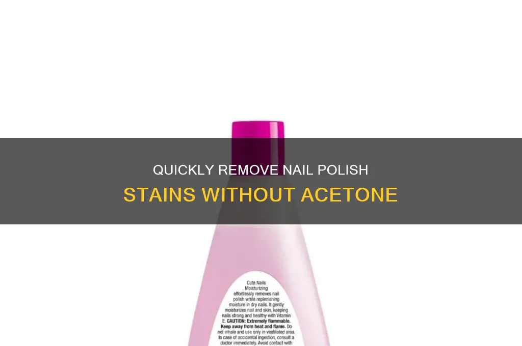 how to remove nail polish from floor without acetone