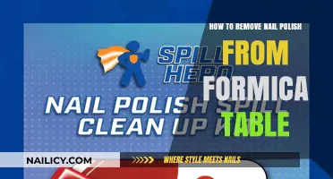 Removing Nail Polish Stains from Your Formica Table