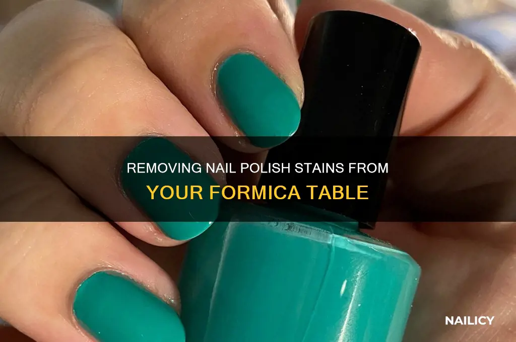 how to remove nail polish from formica table